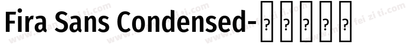Fira Sans Condensed字体转换